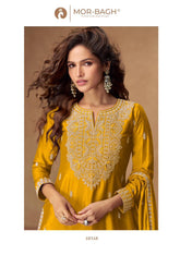 VEERA Collection | Premium Chinnon Silk Suits | 10348 AASHIRWAD CREATION